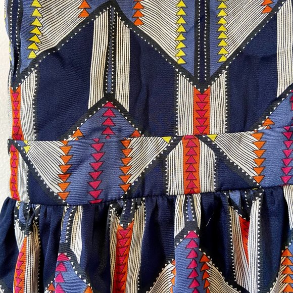 NWT Miss Lulo Backless Chevron Dress - Picture 4 of 5